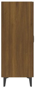 Credenza rovere marrone 70x34x90 cm in legno multistrato