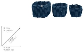 Set di cesti in tessuto 3 pz 30x25x19 cm Tom Tailor – Wenko
