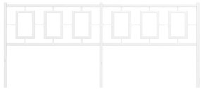 Testiera in metallo bianco 193 cm