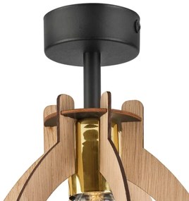 Lampadario a plafone LANDO 1xE27/15W/230V quercia