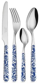 Set 24 Pezzi Posate Moderne - Vintage Blu