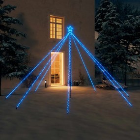 Luci Albero di Natale Interni Esterni con LED Multicolori e Bianco Freddo, Blu / 576 LED / 3,6 m