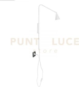 Applique a parete enea bianca 1 luce attacco gu10 37,7x9x69,5cm in ...