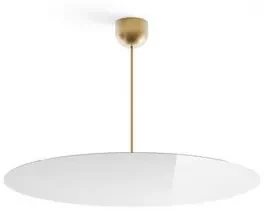 Millimetro Plafoniera H53 Ø85 Brass/Mirror - Luceplan