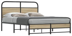 Giroletto Senza Materasso Rovere Fumo 140x200 Cm İn Truciolato /