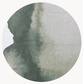 Tappeto rotondo jacquard lavabile da interno-esterno Lagoon