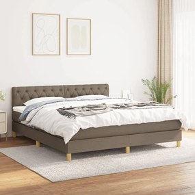 Giroletto A Molle Con Materasso Tortora 160x200 Cm İn Tessuto /