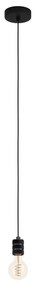 Eglo 43801 - Lampadario a sospensione con filo YORTH 1xE27/40W/230V nero