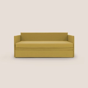 Brenta Divano duplex con doppio letto in tessuto simil cotone impermeabile T13 giallo