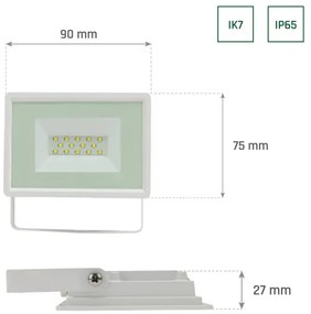 Proiettore LED da esterno NOCTIS LUX 3 LED/10W/230V 4000K IP65 bianco