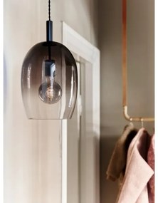 Nordlux - Lampada a sospensione con cavo UMA 1xE27/40W/230V Ø 23 cm nero/fumé