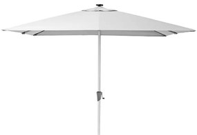Ombrellone a palo centrale grigio Sonora NATERIAL L 285 x 285 cm con telo bianco