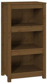 Libreria marrone miele 50x35x97 cm in legno massello di pino