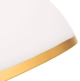 Vetro di ricambio per lampadario e lampada da terra OLD LAMP E27 diametro 30 cm bianco/oro