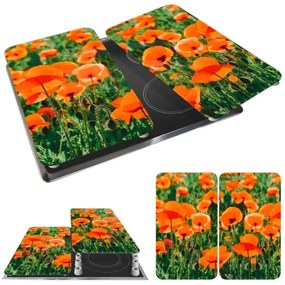 WENKO 2521434500 - Piastra di copertura ABDECKPLATTE - Fiore/Pianta 30x52 cm, multicolore