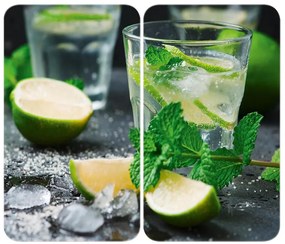 WENKO 2521482100 - Copertura per piano cottura 52x30 cm multicolore/grigio/trasparente