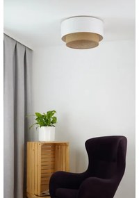 Duolla - Plafoniera BOHO 1xE27/15W/230V diametro 45 cm bianco/marrone
