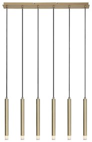 Rabalux 72363 - Lampadario a sospensione con filo RAMIRA 6xG9/5W/230V oro
