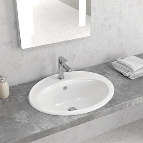 Lavabo Da Incasso 56,5x48 Cm Karag Bianco Lucido