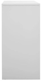 Armadietti con chiave 5 pz grigio chiaro 90x45x92,5 cm acciaio