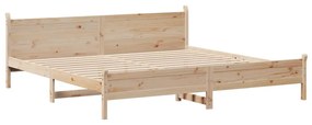 Letto senza materasso 180x200 cm in legno massello di pino