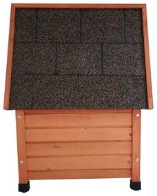 @pet casetta per gatti da esterno xl 68,5x54x51,5 cm legno marrone