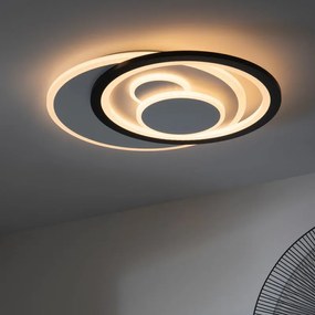 Plafoniera LED moderno Curry, bianco Ø 51 cm, luce con 3 temperature di colore dimmerabile, 3900 lumen INSPIRE