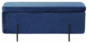 Panca DKD Home Decor   108 x 46 x 45 cm Nero Azzurro Metallo