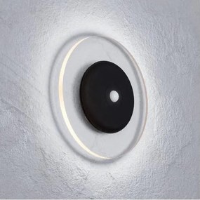 Eglo 75884 - Applique LED RGBW dimmerabile da parete con sensore TREPELLA LED/5V nera + telecomando