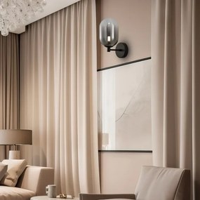 Applique ALIAS 1xG9/8W/230V nero/grigio