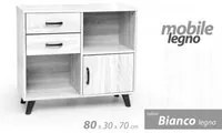 Mobile credenza soggiorno piccolo cm 80 x 30 x 70 h madia bianco