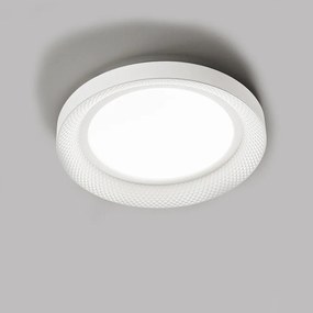 Plafoniera Contemporanea Hive Metallo Biancoled Integrato 40W