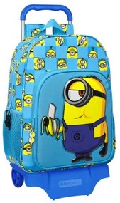 Trolley per la Scuola Minions Minionstatic Azzurro (33 x 42 x 14 cm)