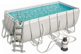 Piscina Rettangolare Power Steel - Chiaro - 404x201 cm - Bestway