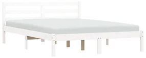 Giroletto bianco 120x200 cm in legno massello di pino