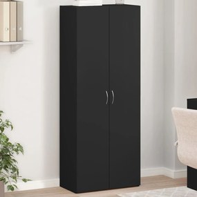 Schedario Nero 60x32x153 Cm İn Truciolato /