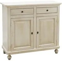 Madia credenza in legno shabby chic 2 ante avorio patinato 104x43x98