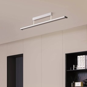 Prios Yuela plafoniera LED, DALI, 100 cm, bianco