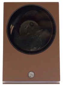 Applique Quadrata Monodirezionale IP65 - GU10 Mattone Corten
