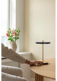 Lampada da tavolo dimmerabile a LED antracite con paralume in metallo (altezza 31 cm) Asteria Move - UMAGE