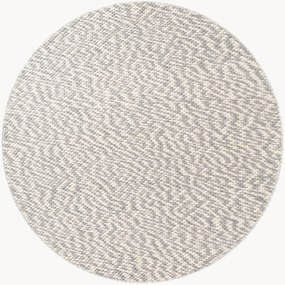 Tappeto rotondo da esterno in lana a pelo corto fatto a mano Lyon