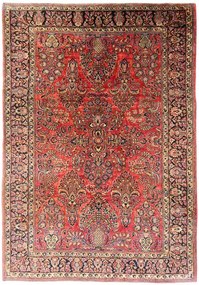 Sarouk Tappeto persiano 280x190 Rosso (Iran) Annodato A Mano