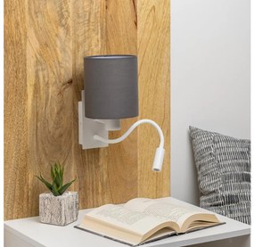 Brilagi - Applique a LED NUBILA 1xE27/25W/230V + LED/3W bianco/antracite