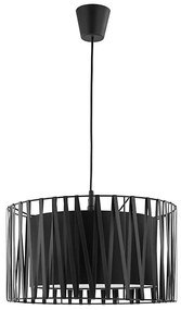 Lampadario a sospensione con filo HARMONY BLACK 1xE27/60W/230V