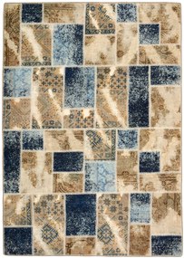 Patchwork Tappeto 240x170 Beige (Iran) Annodato A Mano