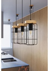 Sollux SL.1263 - Lampadario a sospensione con filo GOTTO 1xE27/15W/230V nero