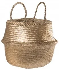 Cesta Kahs Mah Ø35 x 32 cm & Oro - Sklum