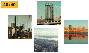 Set di quadri – Vista sulla città di New York