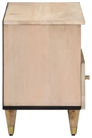 Mobile porta tv 80x33x46 cm in legno massello di mango