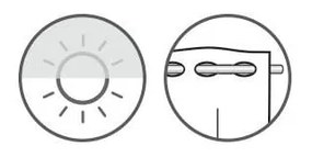 Tenda sottile bianca in voile 140x48 cm Dandelion – Sehlbach